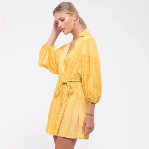 Moon River Belted Tie Dye Dress